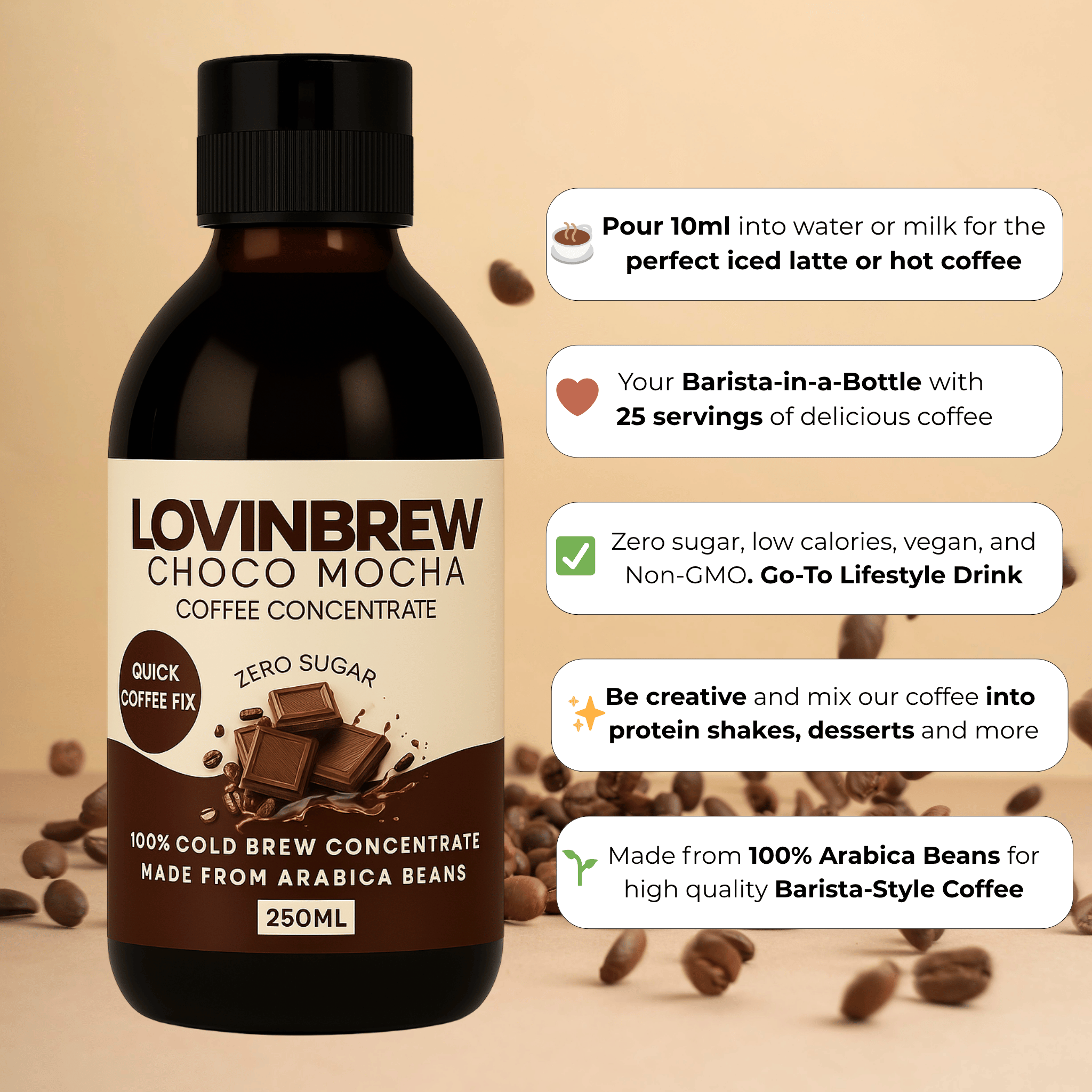 Chocolate Mocha Coffee Concentrate 250ml