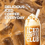 Iced Coffee Club Glass Tumbler