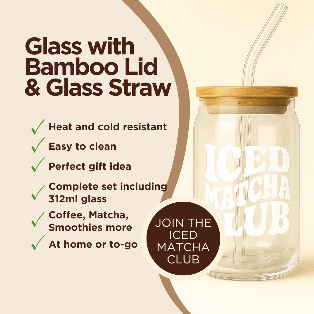Iced Matcha Club Glass Tumbler