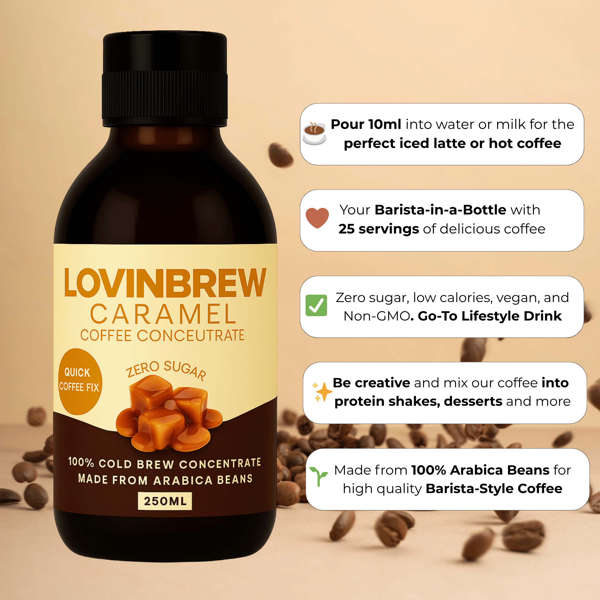 Caramel Coffee Concentrate 250ml